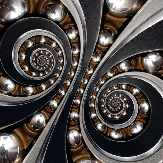 Framed Small - Spiral Bearings - Dark Gray