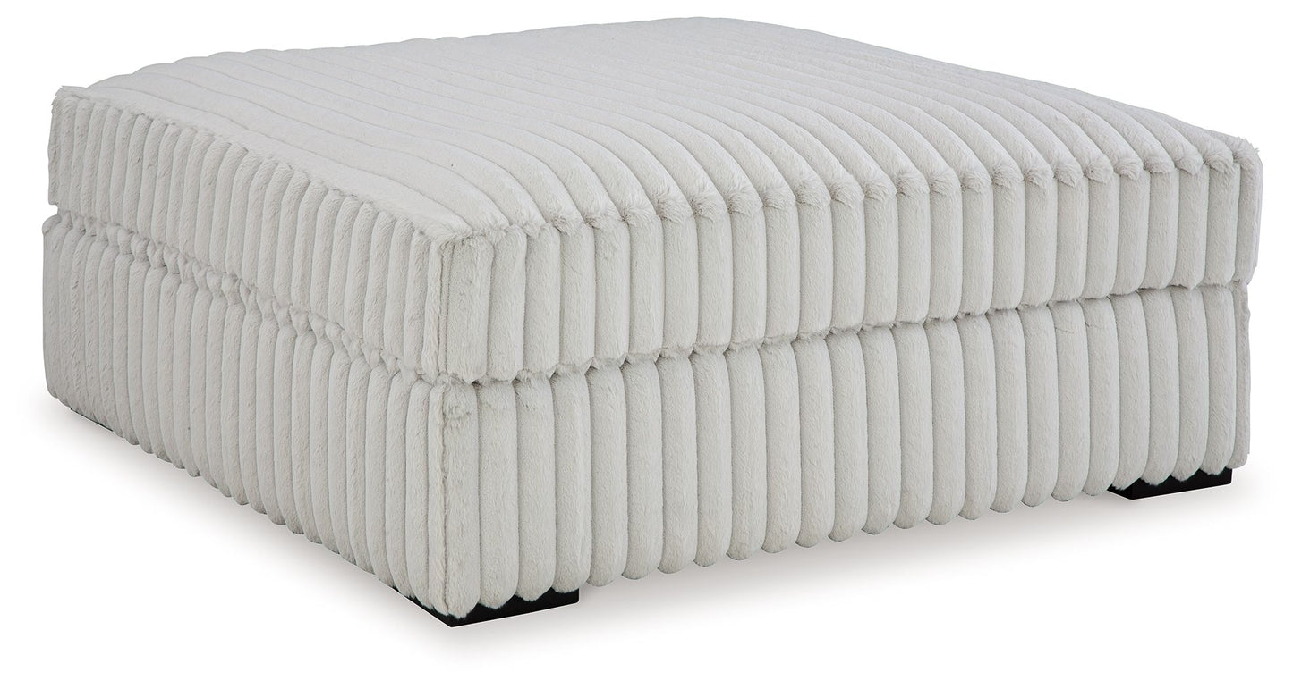 Stupendous - Oversized Accent Ottoman - Alloy