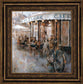 Cafe De Flore By Noemi Martin - Framed Print Wall Art - Light Brown