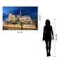Temp Glass With Foil - Notre Dame Cahedral 1 - Blue