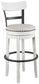Valebeck - Tall Upholstered Swivel Barstool