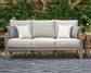 Hillside Barn - Sofa With Cushion - Gray / Brown
