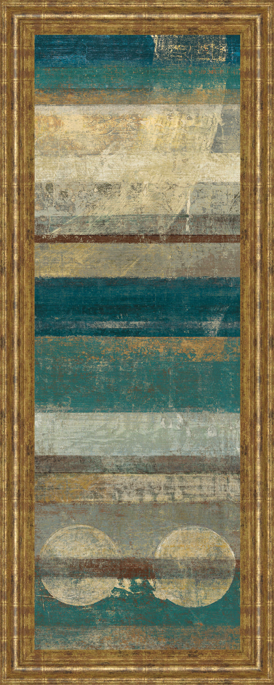 Kuna Blue By Roque Silva - Framed Print Wall Art - Blue