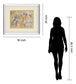 Concerto Grey By Robert Cresvell - Mirror Framed Print Wall Art - Yellow