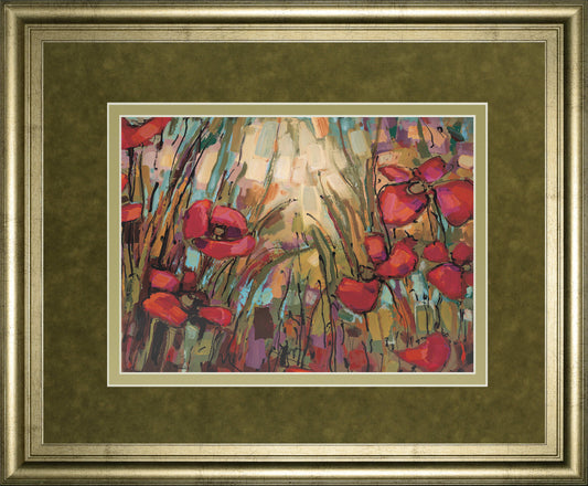 Opal By Crystal Heath - Framed Print Wall Art - Red