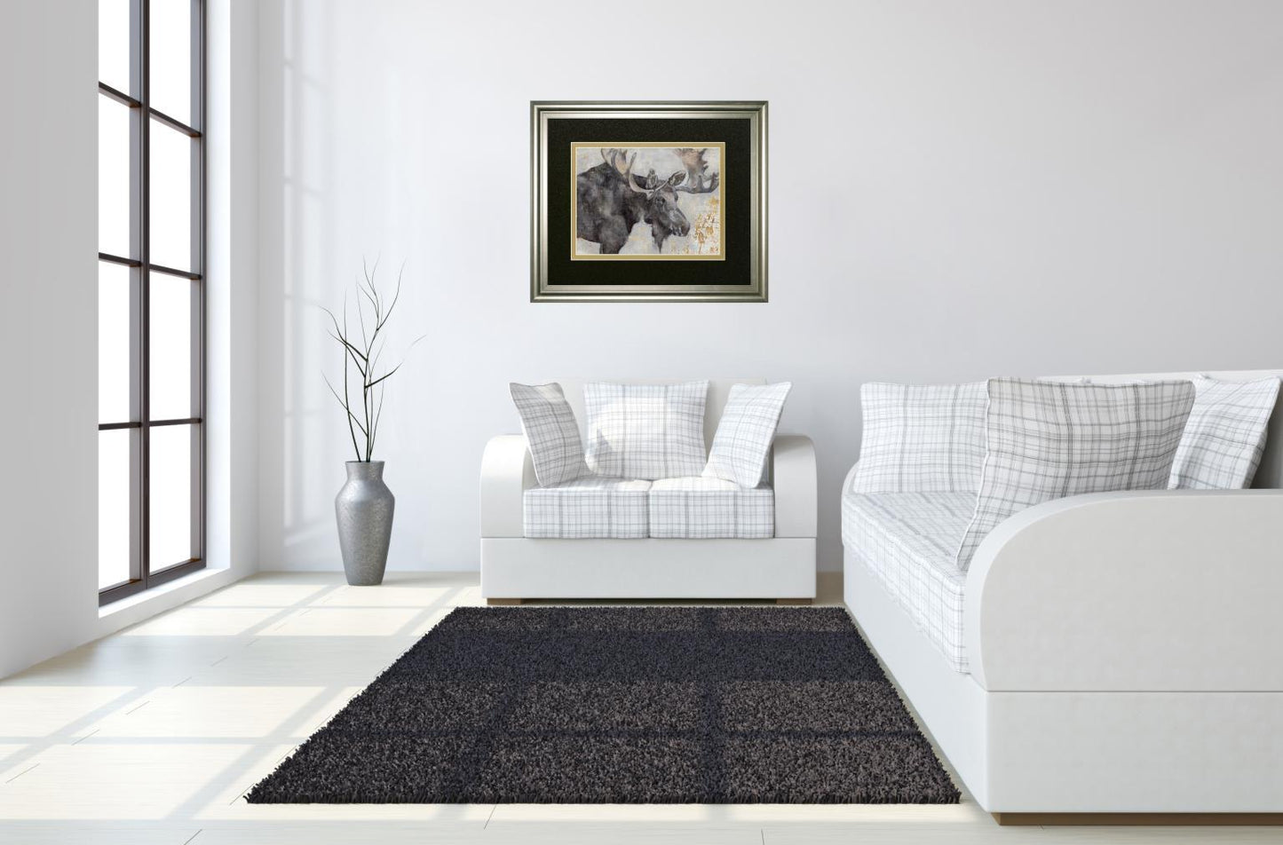 Alces Train I By Beverley Hawksley - Framed Print Wall Art - Black