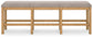 Havonplane - XL Counter Height Upholstered Dining Bench - Brown