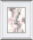 Blushing Grey I By Chris Paschke Mirrored Frame - Pink