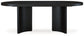 Rowanbeck - Oval Dining Room Table - Black