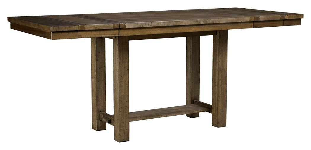 Moriville - Grayish Brown - Rectangular Dining Room Counter Extension Table