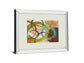 Away We Go I By Katrina Craven - Mirror Framed Print Wall Art - Blue