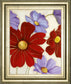Lavender And Red I By Tava Studios - Framed Print Wall Art - Red