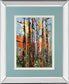 Eclectic Forest By Rebecca Meyers - Mirror Framed Print Wall Art - Red