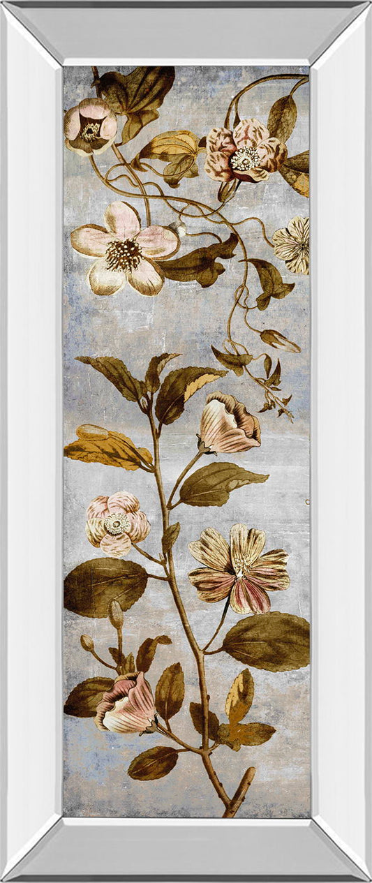 Romantica Panel I By Emma Hill - Mirror Framed Print Wall Art - Blue