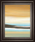 Horizons Il By Tesla - Framed Print Wall Art - Yellow
