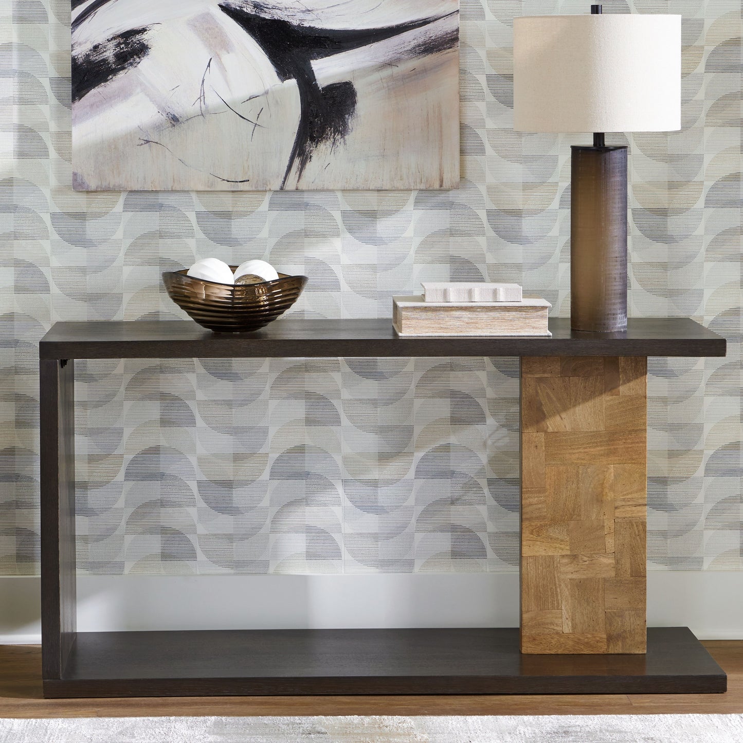 Camlett - Console Sofa Table - Brown