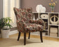 Gabir - Accent Chair - Fabric & Espresso - 28"