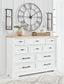 Ashbryn - Dresser - White / Natural