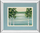 Quiet Lake By Rita Vindeszia - Mirror Framed Print Wall Art - Green