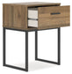 Deanlow - One Drawer Night Stand - Honey