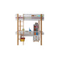 Rutherford - Loft Bed - White & Natural