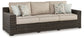 Coastline Bay - Sofa With Cushion - Brown