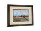 River Run By Louis Bourne - Framed Print Wall Art - Dark Brown