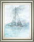Sailing Boat II By Ken Roko - Framed Print Wall Art - Pearl Silver