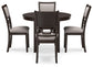 Langwest - Dining Room Table Set (Set of 5) - Brown
