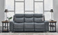 Mindanao - 2 Pc. - Power Reclining Sofa, Power Reclining Loveseat with Console - Steel