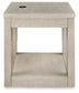 Marxhart - Square End Table - Bisque
