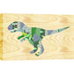 Mixed Media Canvas Dinosaur - Light Brown