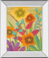 Flowerbed By Cary Phillips - Mirror Framed Print Wall Art - Orange