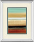 Horizon Lines I By Tesla Mirrored Frame - Light Brown
