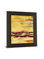 Tire Mark Il By Natalie Avondet - Framed Print Wall Art - Yellow
