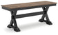 Wildenauer - Large Dining Room Bench - Brown / Black