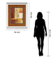 Contemporary Bamboo I By Estudio Arte - Mirror Framed Print Wall Art - Orange