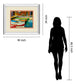 Canal Street I By Dupre - Mirror Framed Print Wall Art - Red