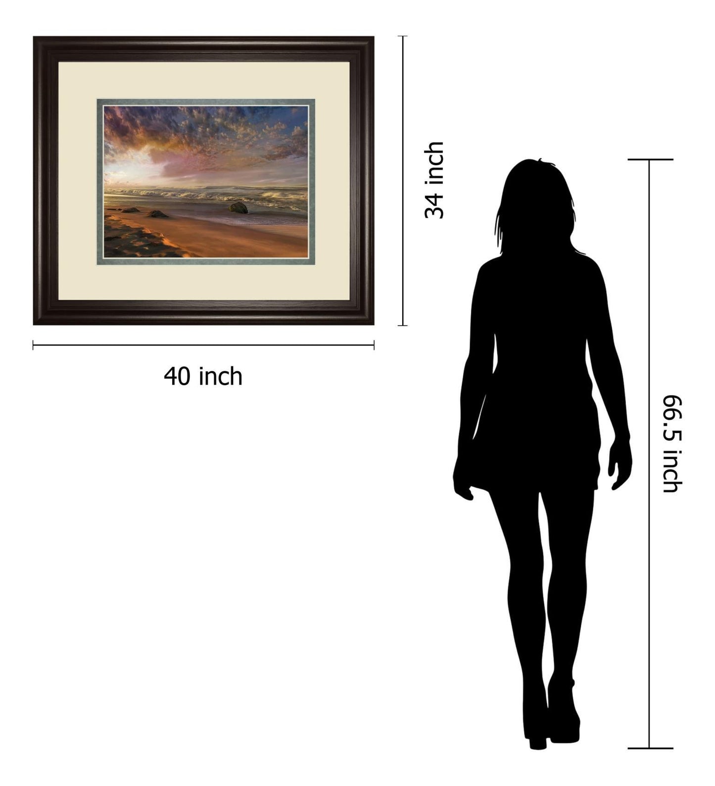 Summer Magic By Mike Calascibetta - Framed Print Wall Art - Dark Brown