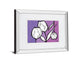 Flowers In Unity - Purple By David Bromstad - Mirror Framed Print Wall Art - Purple