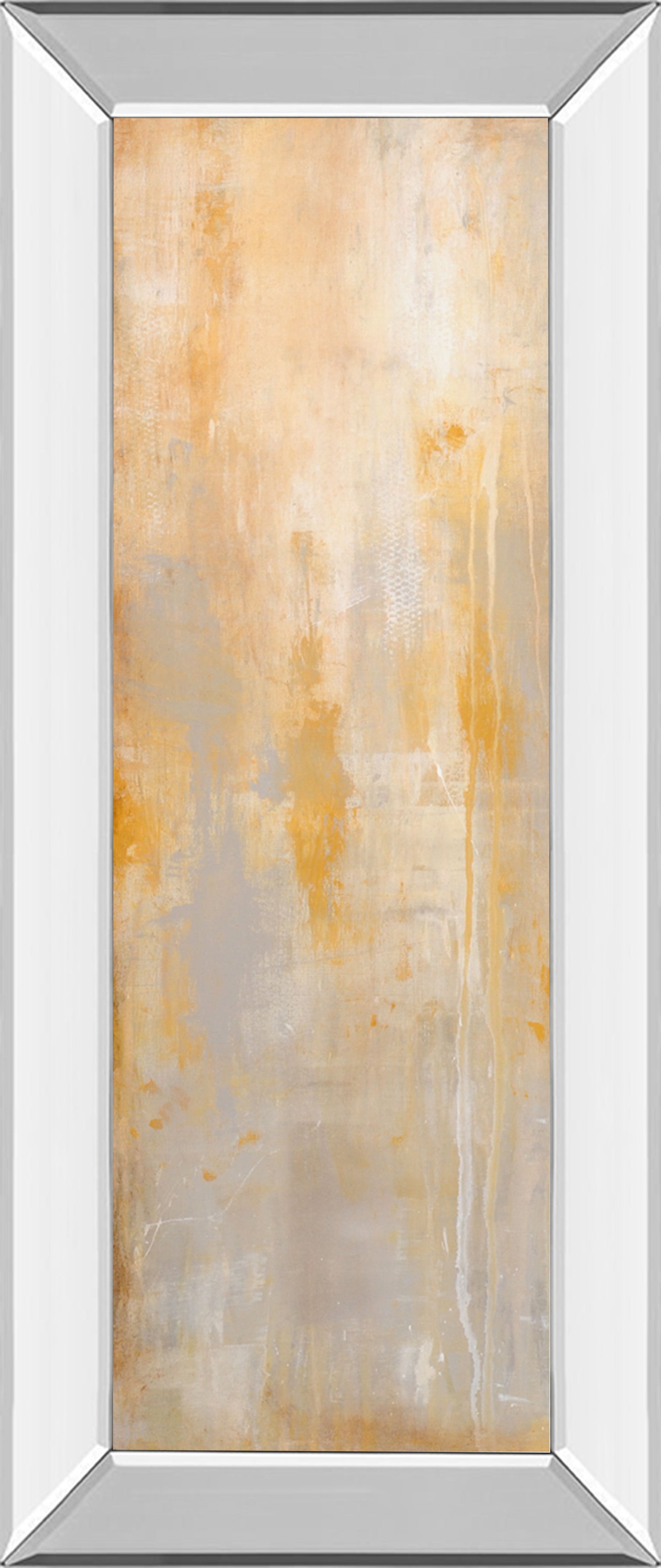 Careless Whisper I By Erin Ashley - Mirror Framed Print Wall Art - Beige