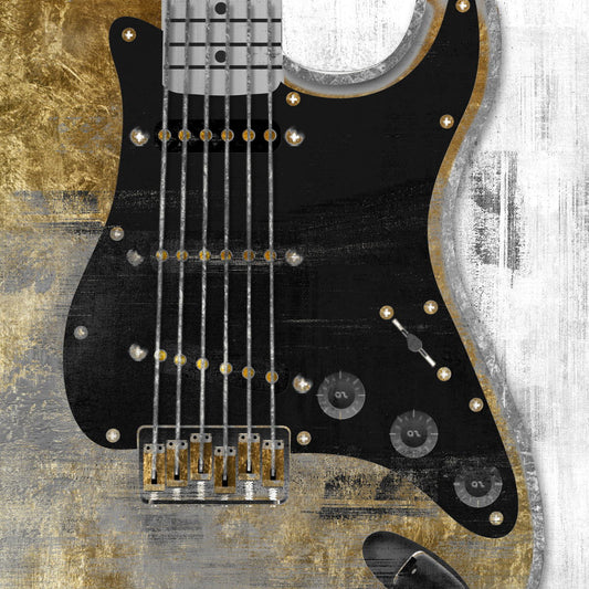 Framed - Modern Guitar By Mac Adams - Black