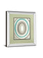 Concentric Ovals #1 By David Bromstad - Mirror Framed Print Wall Art - Blue