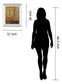 Copper Leaf By Viola Lee - Mirror Framed Print Wall Art - Dark Brown