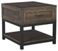 Johurst - Rectangular End Table - Grayish Brown