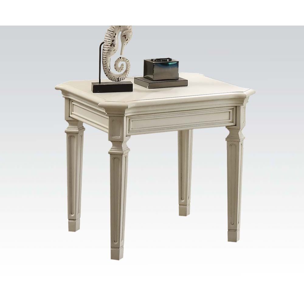 Florissa - End Table - Antique White