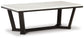 Fostead - Rectangular Cocktail Table - White / Espresso