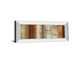 Juncture Il By Tom Reeves - Mirror Framed Print Wall Art - Dark Brown