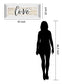 Love By Marla Rae - Mirror Framed Print Wall Art - White