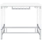 Norcrest - Acrylic Leg Bar Table - White High Gloss